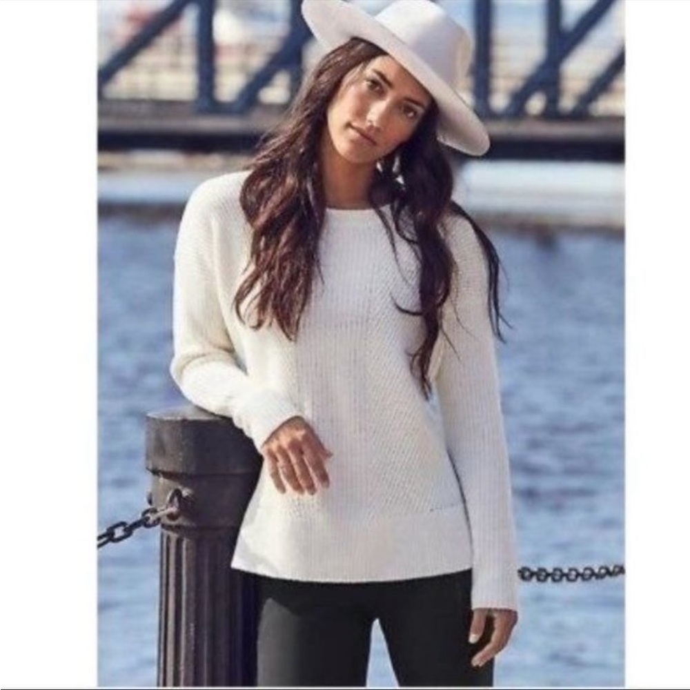 Athleta Merino Wool Tunic Sweater in Dove